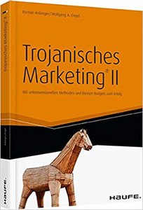 Buchcover Trojanisches Marketing mit Holzpfert